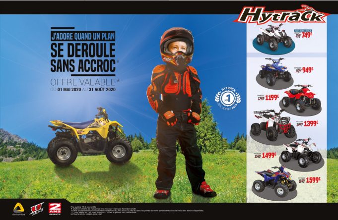 De belles offres sur la gamme « quads enfants » Hytrack