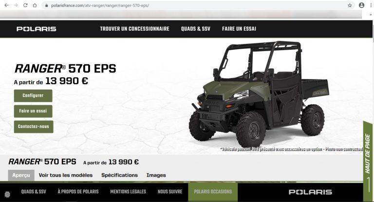 Polaris Ranger 570 : 2 nouvelles versions