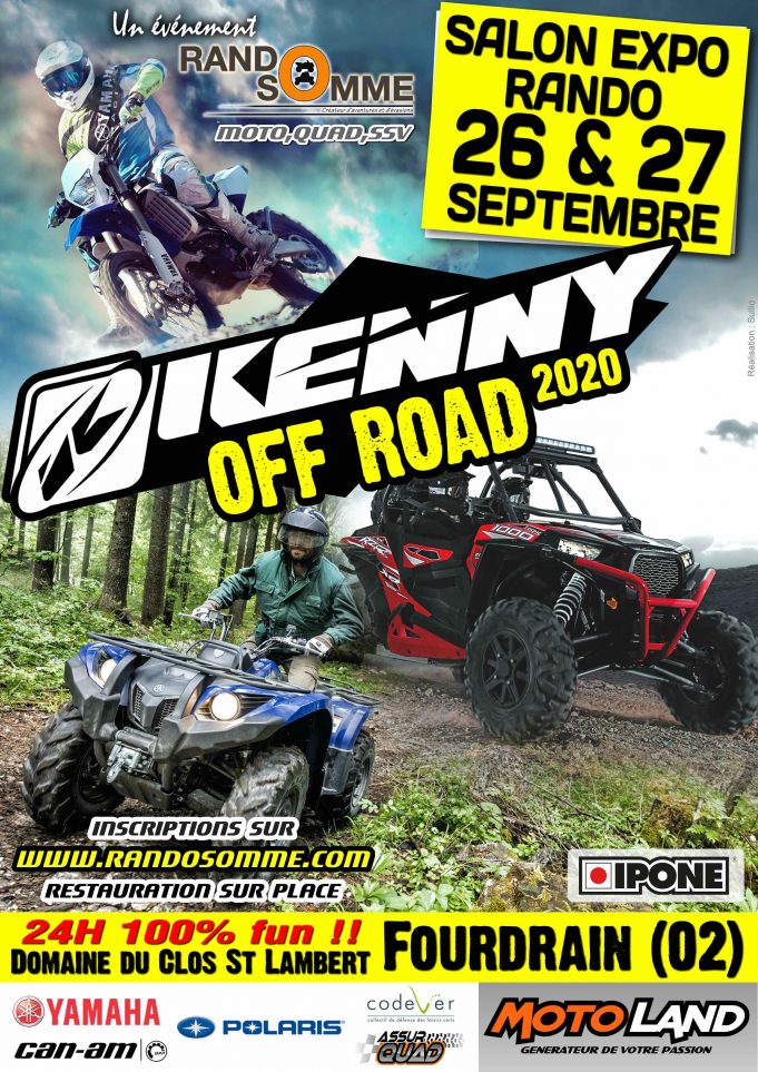 Kenny Off Road, ça sera les 26 & 27 septembre.