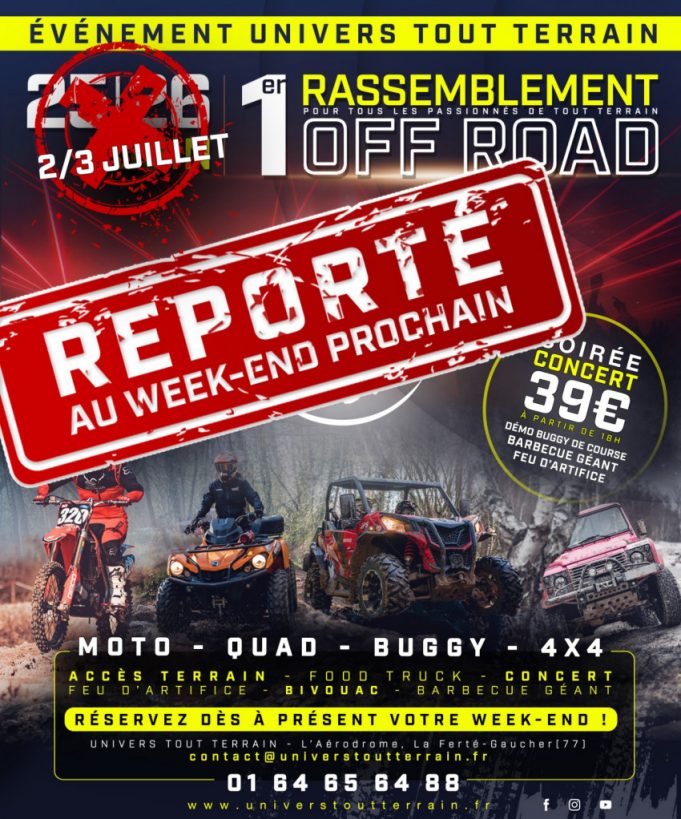 Rassemblement offroad XXL à la Ferté-Gaucher reporté