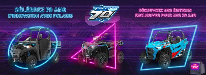 3 séries limitées pour les 70 ans de Polaris