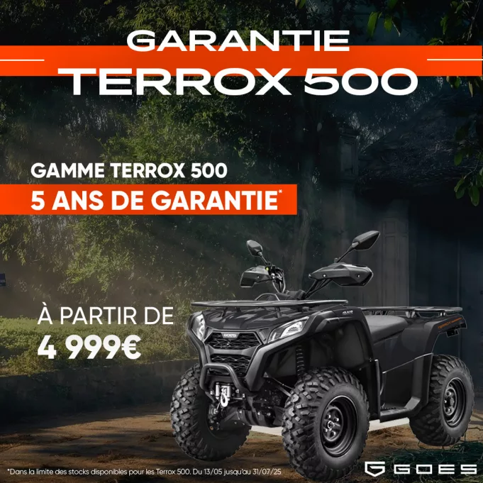 GOES Terrox 500 : GD France frappe fort avec 5 ans de garantie !