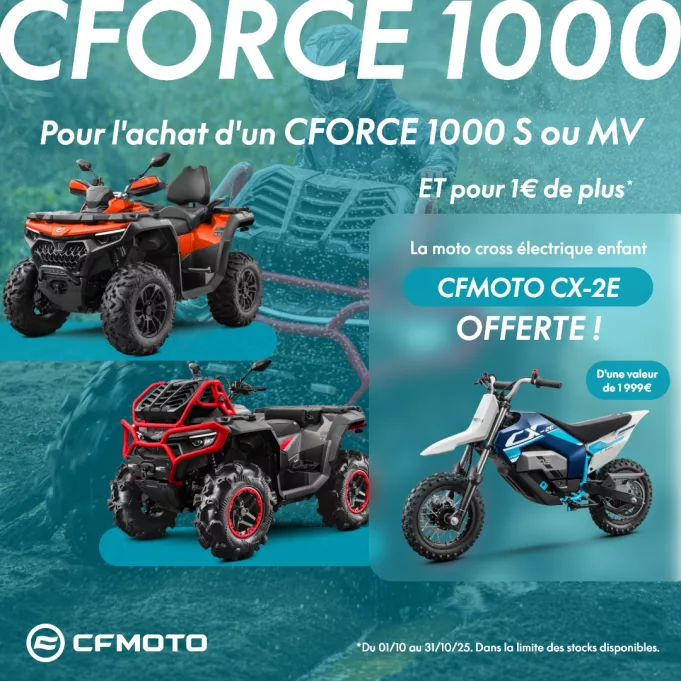 Des offres percutantes sur les quads CFMOTO