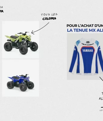 Opération quad enfant : Yamaha soigne l’équipement des jeunes pilotes