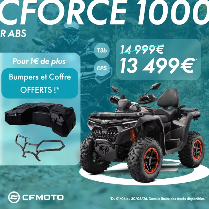 CFMOTO : des offres musclées sur les quads et SSV jusqu’au 30 juin